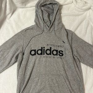 Adidas, grey hoodie